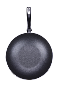 Venta caliente de alta calidad sartén de aluminio revestimiento antiadherente <span class=keywords><strong>Wok</strong></span> con vidrio templado <span class=keywords><strong>tapa</strong></span> - Product Image 3