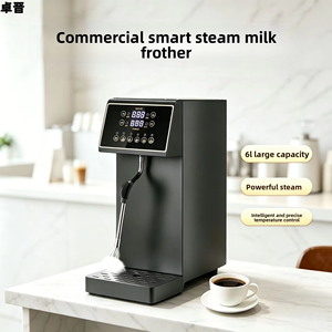 Montalatte e Vaporizzatore Elettrico Commerciale in Acciaio Inox <span class=keywords><strong>Nero</strong></span> da 6L, 2500W 220-240V, Scaldalatte per Caffetterie - Product Image 5