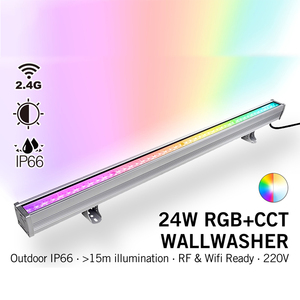 Đèn Led Tường Tuyến Tính Điều Khiển Ứng Dụng WIFI Thông Minh Đèn Chiếu Sáng Ngoại Thất Kiến Trúc Thành Phố Ngoài Trời IP66 Điều Chỉnh Được RGB + CCT DMX512 - Product Image 2