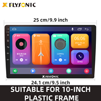 Flysonic-reproductor de DVD MP5 de 10,1 pulgadas para coche, con amplificador TDA-7388IC SW, Control del envejecimiento, Control de calidad y pruebas de QA
