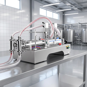 100-1000ml Double Head <b>Filling</b> <b>Machine</b> With Heating & Mixing Function 100-1000ml Double Head <b>Filling</b> <b>Machine</b> With Heating 100-10 - Product Image 2