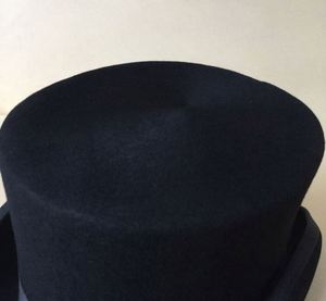 13.5cm Height 100% Wool Felt lincoln Top Hats Wholesale High Quality Black Top Hat - Product Image 4