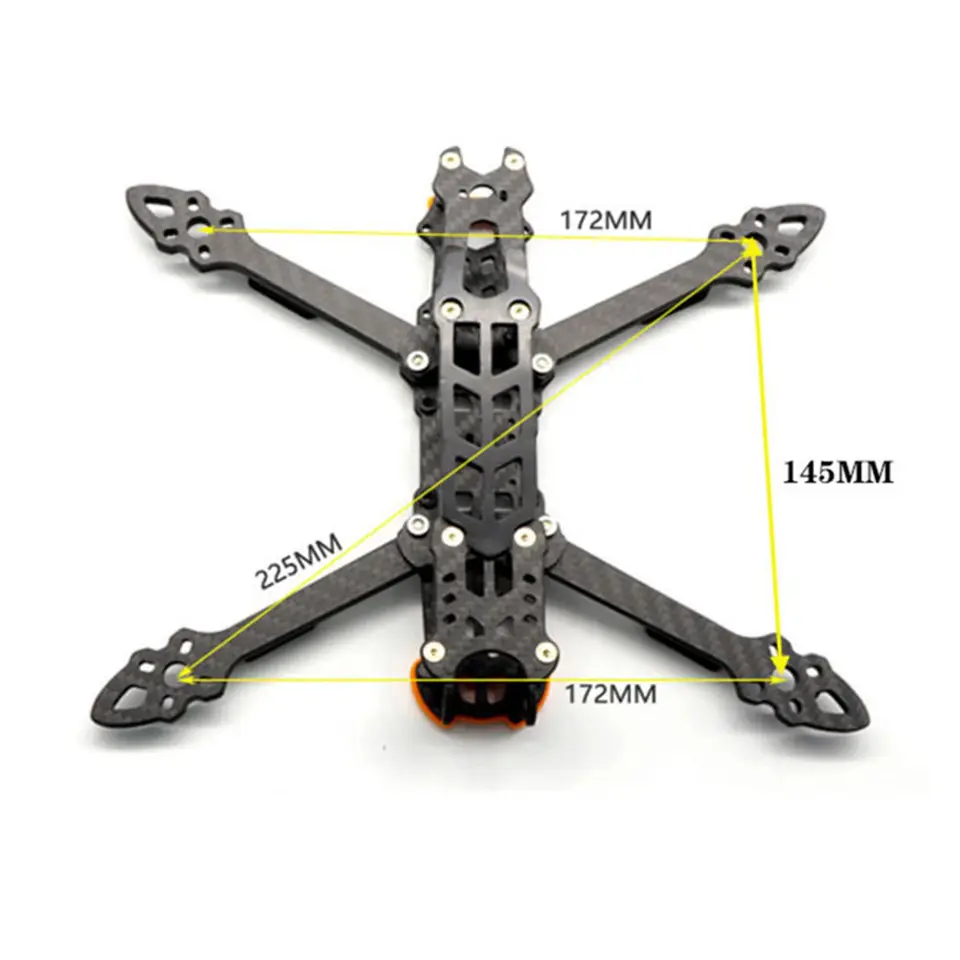 Mark4 marca 4 5 polegada 225mm/ 6 polegadas, 260mm / 7 polegada 295mm w/5mm braço fpv racing drone quadcopter quadro para rooster 230mm