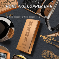 Barrues de Cuivre Rondes de Qualité Supérieure 1kg .999, 99,9% Pur Non-Allié, Service de Découpe, Marque TG, Origine CN/TIA
