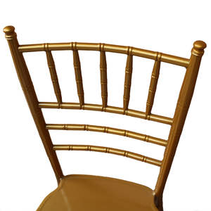 Chaise de mariage empilable en métal Tiffany Chiavari pour événements et hôtels, avec coussin, prix de gros abordable - Product Image 3