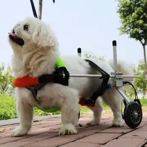 ESCOVET Custom Small Dog Wheelchair Handicapped Pets Wheelchair Dog Wheels For Disabled Dogs Back Legs