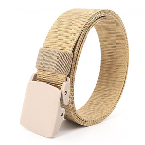 <span class=keywords><strong>Ceinture</strong></span> de sangle en toile légère personnalisée de 1.5 pouces pour hommes pour les loisirs de plein air boucle en plastique nylon résistant à l'usure produit de vente - Product Image 2