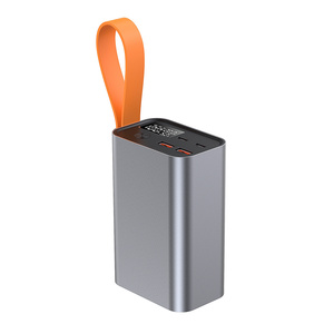 Banque d'alimentation haute capacité 30000mAh en aluminium avec <span class=keywords><strong>double</strong></span> port Type-C 100W pour la charge avec lumière LED/écran LCD - Product Image 1