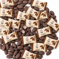 Bonbons durs classiques en forme de fève de cacao, saveur chocolat, comprimés, en forme de fève de café, vente en gros, marque privée, fourniture directe usine