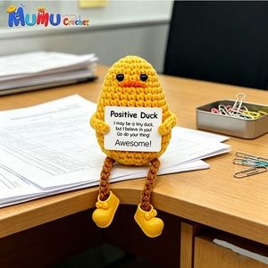 Patito de Ganchillo Personalizado al por Mayor con Logotipo, Amigurumi Hecho a Mano, Precio de Fábrica, Fabricante OEM - Product Image 3