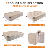 Colchón de Aire Portátil al por Mayor con Bomba Incorporada Colchón Autoinflable de PVC Resistente a Pinchazos Cama de Aire Inflable