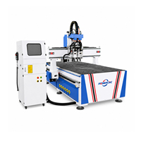 Jinan Mosencnc 1325 Mesin Router CNC Dua Kepala dengan Kontrol DSP, Spindle 3.2kW, dan Meja Vakum untuk Bengkel Pertukangan Kayu