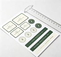 Etiquetas Adhesivas Personalizadas con Logotipo para Productos de Cuidado Corporal y de Baño, Etiquetas Impermeables en Rollo para Botellas de Productos de Belleza para Supermercados