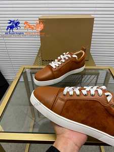 Zapatos Deportivos Casuales de Diseño Cristiano, de Cuero Genuino con Suela Roja, con Estampado Retro, Ligeros, Estilo Louboutin - Product Image 6