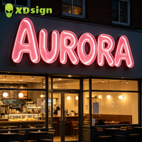 XDSIGN Décoration d'Halloween Enseigne Lumineuse LED Personnalisée en Acrylique 3D avec Logo en Gelée, Cadre en Acier Inoxydable, Certifiée CE pour Entreprises
