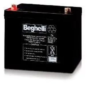 Batteria al Piombo-Acido Beghelli 12V 55Ah M6 Sigillata Senza Manutenzione - Product Image 1
