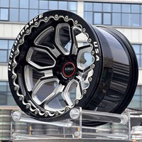 Jantes forgées Drag Racing Laguna Beadlock 15x10 17x10 5x4.5 5x120 5x5 compatibles Camaro Challenger Hellcat Corvette Ford Mustang