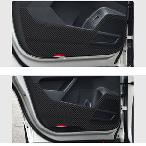 Tapis de protection anti-coup de pied de porte de voiture en fibre de carbone pour <span class=keywords><strong>volkswagen</strong></span> vw teramont t-roc t-cross sagitar 2018 2019 2020 2021 <span class=keywords><strong>2022</strong></span> - Product Image 2