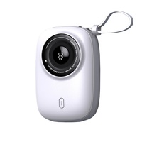 Nouvelle arrivée : Power Bank portable en forme d'appareil photo, 10000 mAh, sortie 22,5 W, avec impression sérigraphique personnalisée