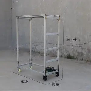 1.46-3M 300kg hợp kim nhôm mini di động điện đi du lịch giàn giáo theo dõi Thang Máy đi bộ cho nhà treo nền tảng