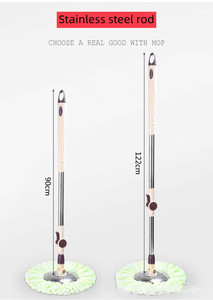 Bán Sỉ Bộ Xô Và Cây Lau Nhà Xoay Thần Kỳ Dễ Dàng Lau Sàn Hai Mặt Tròn Cây Lau Nhà Xoay 360 Độ Kèm Xô - Product Image 2