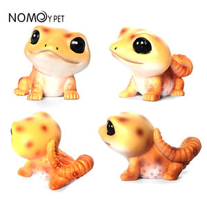 Reptilien zubehör Harz Amphibien Tiers tatue Figuren Sammler schildkröte Gecko Schlange Chamäleon Ornamente - Product Image 4