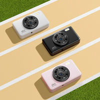 48MP Single Shot Digital Video kamera pintar untuk anak-anak siswa kompak 2.8 inci resolusi Full HD 10x-20x 1080p Selfie CMOS