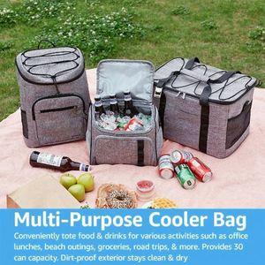 New Style Causal Fabric Lifestyle Beach Waterproof Outdoor Thermal Soft <b>Lunch</b> Ice <b>Bag</b> Cooler Picnic Insulated <b>Backpack</b> <b>Bag</b> - Product Image 4