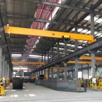 Pont roulant monopoutre à faible hauteur de levage, portée 15 m, capacités 2, 3, 5, 10, 15, 20 tonnes, type européen