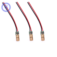 Module Laser rouge à semi-conducteur, 2 pièces, lampe Diode Laser à points 18650 635nm 5mw