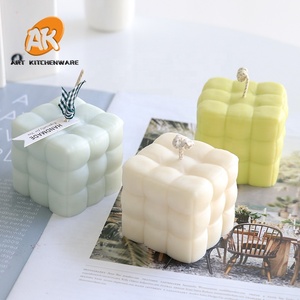 AK 3D Cube Ball แม่พิมพ์เทียนซิลิโคนแม่พิมพ์เพชร<span class=keywords><strong>ก้อน</strong></span>เดียวซิลิโคนสำหรับ DIY เทียนหอมระเหยยิปซั่ม - Product Image 2