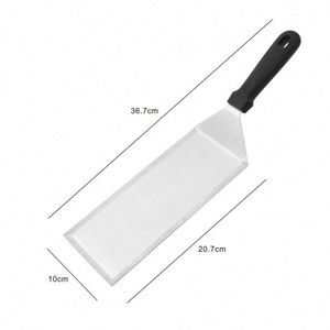 Juego de espátulas metálicas de acero inoxidable para parrilla, utensilios para raspar, espátula para hamburguesas, espátula para pizza - Product Image 5