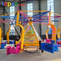 Nouvelles manèges à chaises volantes montées sur remorque, pliables et portables, capacité de 20 personnes, vitesse réglable pour parc d'attractions en plein air