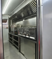 Camionnette de vente de crème glacée Aobote avec logo personnalisé, résistante à la rouille, équipement de cuisine complet, nettoyage facile, utilisation en extérieur