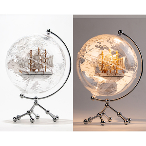 Wellfun Globe Terre Cadeau Interactif Enfants Dessin Animé Monde Transparent Nouveauté Cadeaux Globe Terre Globe Décor - Product Image 6