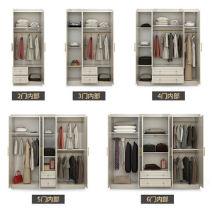 Armoire modulaire Shanyuejia sur mesure à 2, 4 ou 6 portes avec coiffeuse pour chambre à coucher et usage domestique - Product Image 3