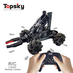 High Quality <strong>DIY</strong> Remote Control Alloy Mechanical Arm <strong>RC</strong> <strong>Car</strong> <strong>Kit</strong> Metal Vehicle Toys Kids' Science Projects Engineering Adventures - Product Image 2