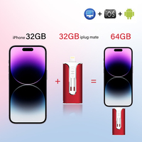 3 en 1 Otg teléfono inteligente Usb Flash Dive metal pull-push Usb 2,0 Memory Stick Key Phone Pendrive con logotipo personalizado