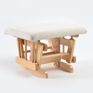 Popular Modern <b>Nursery</b> <b>Chair</b> Solid Wooden <b>Rocking</b> <b>Chair</b> Glider <b>Chair</b> with Ottoman - Product Image 6