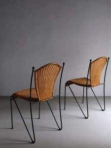 Indoor <b>Outdoor</b> <b>Stackable</b> Coffee <b>Chair</b> Restaurant Rattan and Woven Rope with Metal Iron Frame Furniture Handmade Bulk Product - Product Image 2