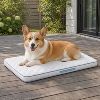 Coussin de matin pour chien pour terrasse extérieure avec matelas matelassé OEM et bordure renforcée, idéal pour petits chiens