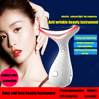 Appareil de beauté pour le visage et le cou, thérapie par lumière rouge Kks, masseur facial, équipement de beauté pour usage domestique