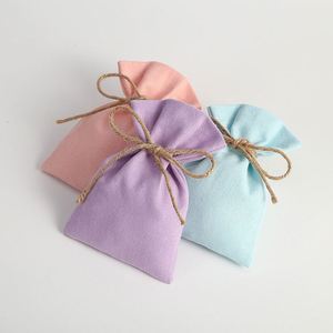 Pochettes personnalisées en coton avec cordon de serrage 8x10cm, sacs cadeaux souples en toile, 4 couleurs, pour bijoux, bonbons, emballage, cadeaux de mariage, pochettes de fête - Product Image 3