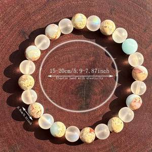 Bracelet personnalisé en pierre de Shoushan pour femmes - Cristaux de guérison et perles de chakra pour le soulagement du stress et le soutien contre l'anxiété - Product Image 2