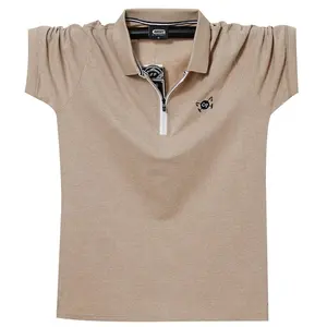 Hoge Kwaliteit Katoen T-shirts Custom Streetwear Plus Size T-shirts Heren Workout Korte Mouw Heren Polo T Shirts