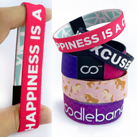 Bracelets élastiques personnalisés, écologiques, à la mode, avec impression intégrale, création de votre propre logo, bracelet en RPET, RFID pour événements