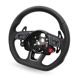 พวงมาลัยหนังแท้แบบปรับแต่งได้สำหรับ Audi A3 8p A4 B7 A6 C7 <span class=keywords><strong>Q7</strong></span> B8 A7 RS4 B9 RS3 8y Q5 - Product Image 2