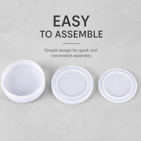 Boîte en plastique pour snus, couleur personnalisée, vide, avec couvercle rabattable, conteneur en plastique pour tabac de 70 mm, emballage en plastique pour snus avec bouchon CR
