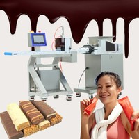 Machine automatique de fabrication de barres énergétiques aux fruits BK-180C, machine de fabrication de barres protéinées, ligne de production de barres chocolatées avec machine d'emballage