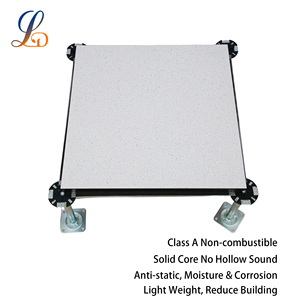Calcium Sulphate PVC Finish Wood Grain Modern A-Class Fireproof Raised <strong>Floor</strong> for Hospital Data Center Workshop Adjustable - Product Image 5